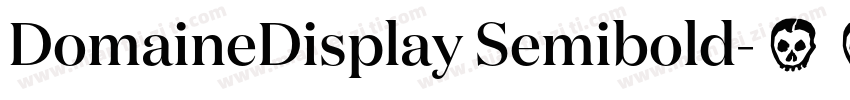 DomaineDisplay Semibold字体转换